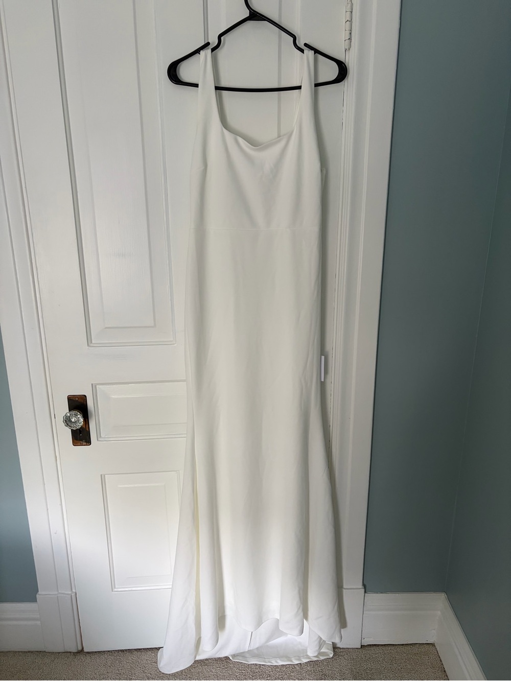 Lulu's White Slip Maxi Dress with bow